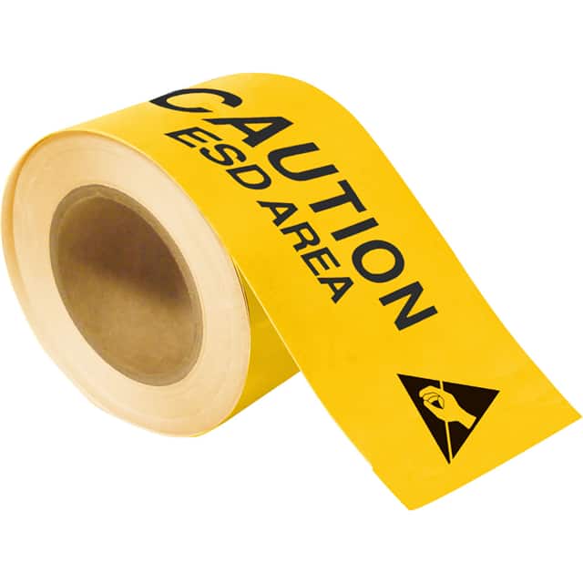 121369 B514 CAUTION ESD AREA 4X100 ROLL