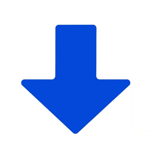 104414 2" X 5" B514 BLUE FLOOR ARROWS 1