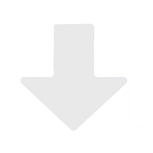 104417 2" X 5" B514 WHITE FLOOR ARROWS