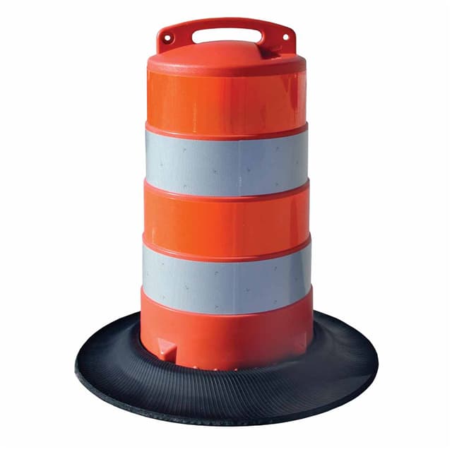 57771 TRAFFIC BARREL, 40"H, 20.7"DIA
