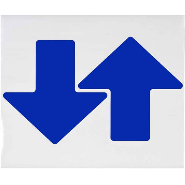 104420 3" X 8" B514 BLUE FLOOR ARROWS 1
