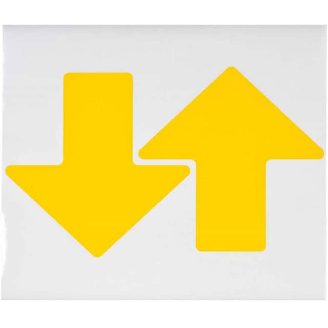 104421 3" X 8" B514 YLW FLOOR ARROWS 10