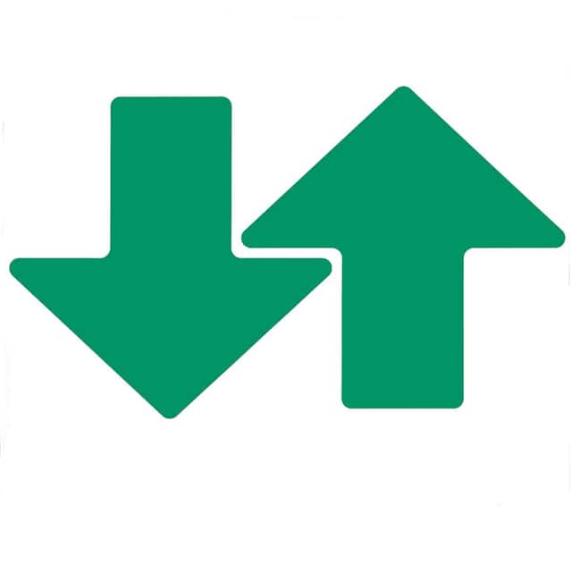 104419 3" X 8" B514 GREEN FLOOR ARROWS