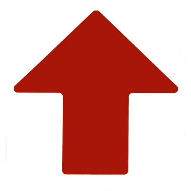 104424 4" X 10" B514 RED FLOOR ARROWS 1