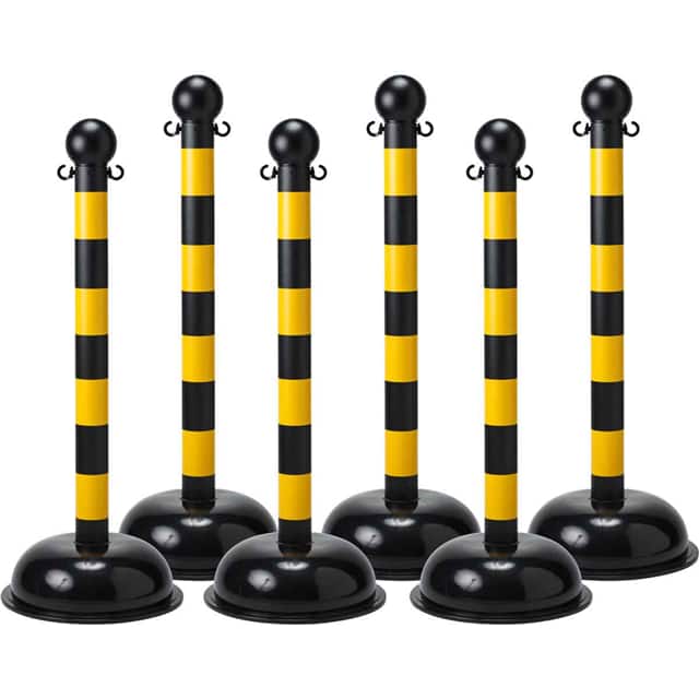 92123 BRADYLINK WARN POST BLK/YEL NON