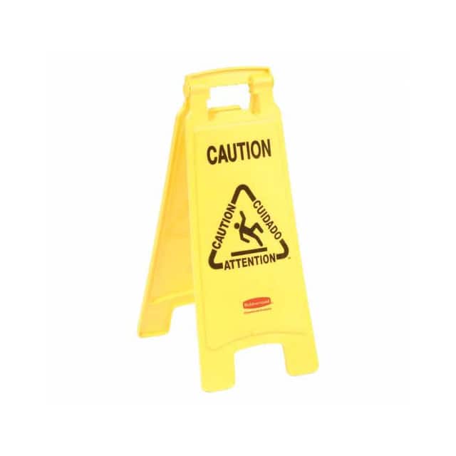 FG611200YEL RUBBERMAID FLOOR SIGN 2 SIDED MU