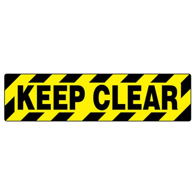 PFM0046 SIGN 24"X6" BLACK/YELLOW
