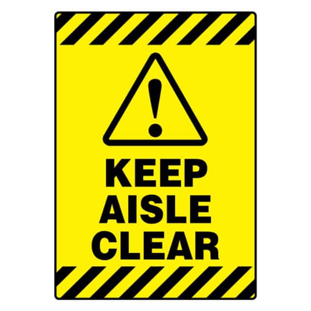 PFM0069 SIGN 20"X14" BLACK/YELLOW