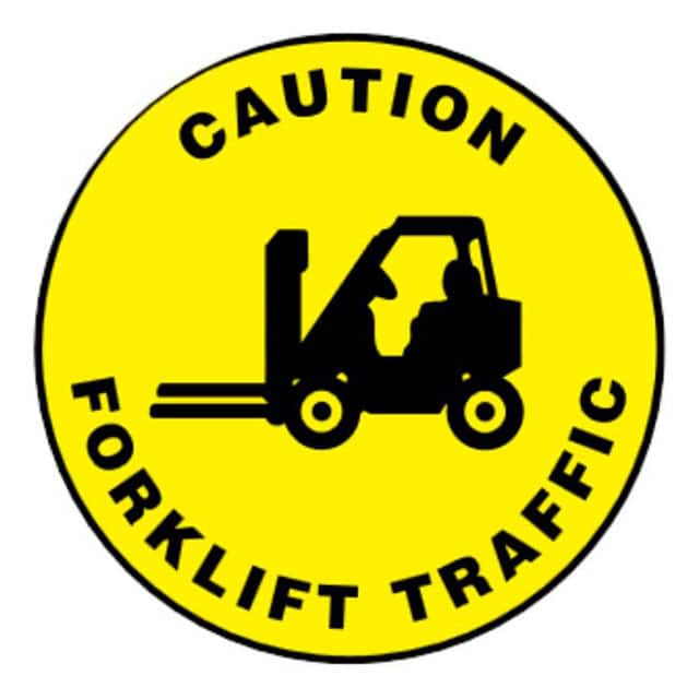 PFM0009 SIGN 17"DIA BLACK/YELLOW