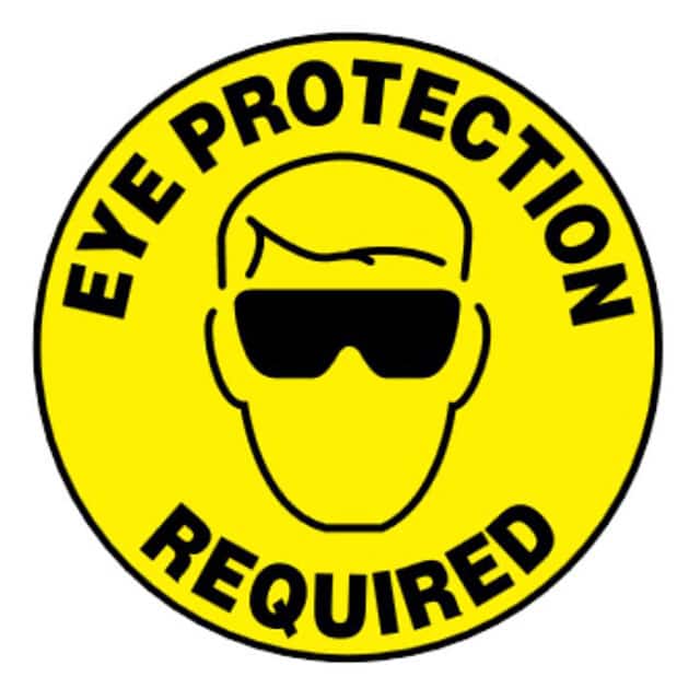 PFM0016 SIGN 17"DIA BLACK/YELLOW
