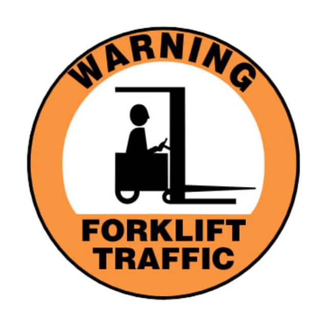 PFM0022 SIGN 17"DIA BLACK/ORANGE/WHITE