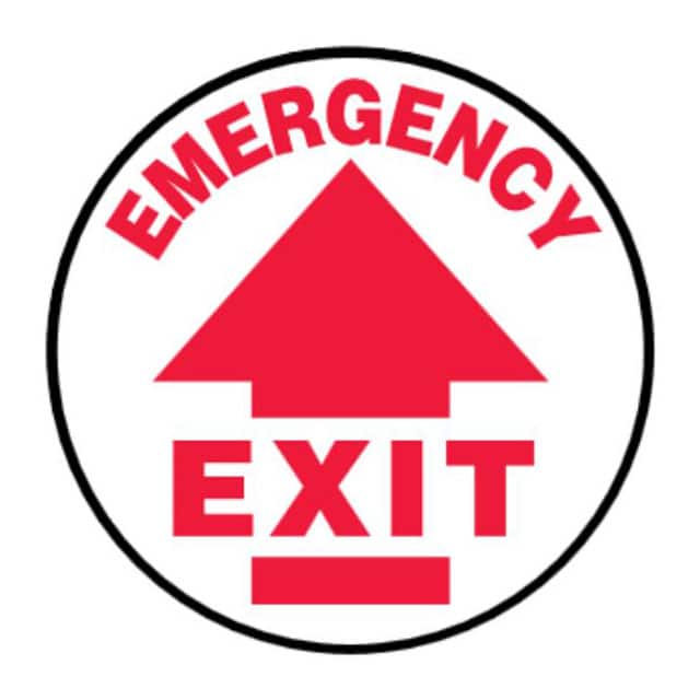 PFM0024 SIGN 17"DIA RED/WHITE
