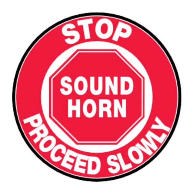 PFM0026 SIGN 17"DIA RED/WHITE