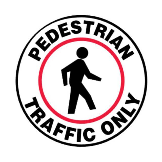 PFM0030 SIGN 17"DIA RED/BLACK/WHITE