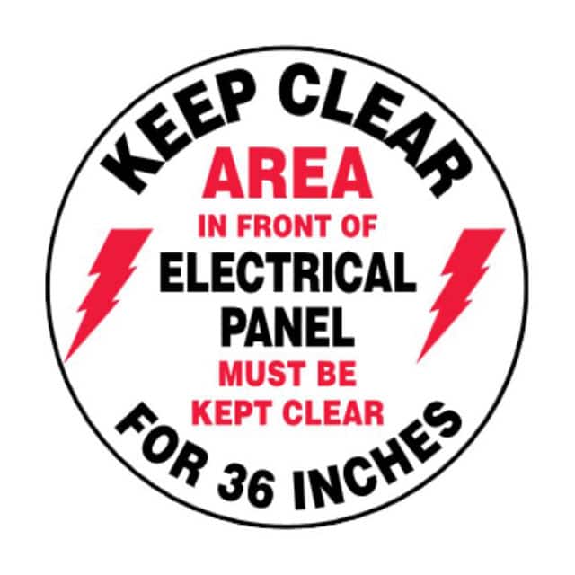 PFM0032 SIGN 17"DIA RED/BLACK/WHITE