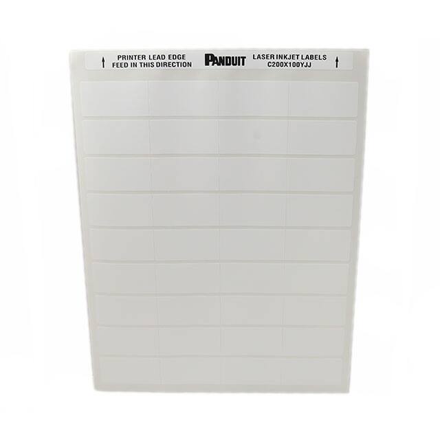 C200X100YJJ 2 X 1" WHITE POLYESTER LABEL