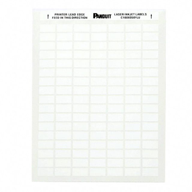C100X050YJJ LABEL POLY WHITE 1" X .50"