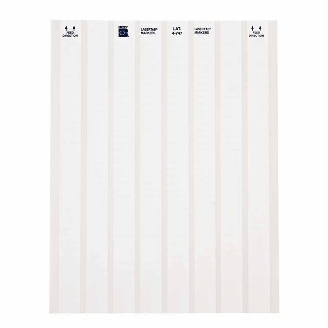 LAT-4-747-10 LABEL 0.25"H X 0.8"W WHT 1=33PCS