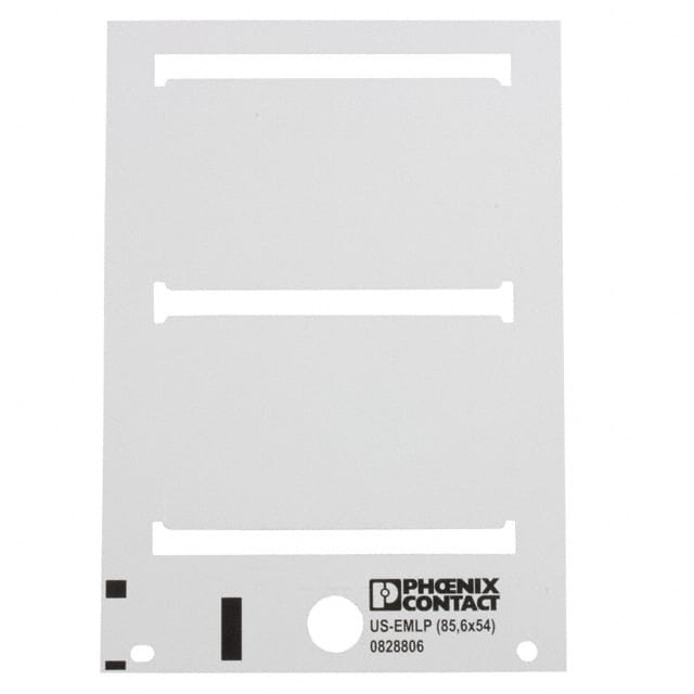 0828806 LABEL ID/RATINGS 3.35"X2.13" WHT