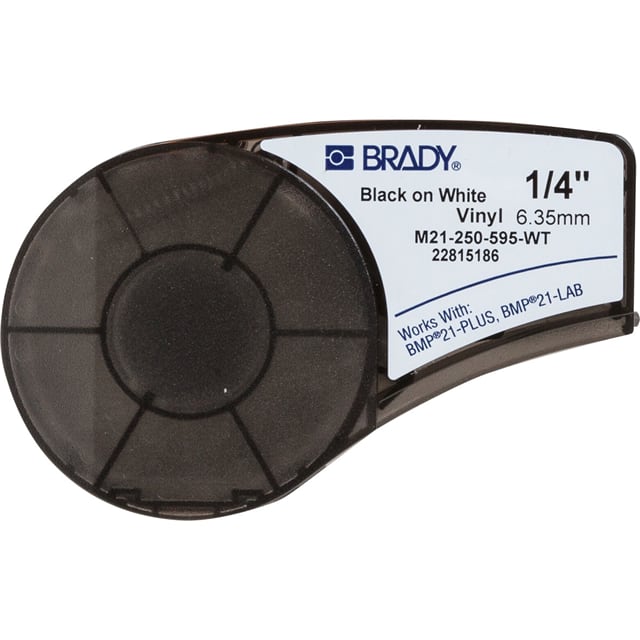 M21-250-595-WT LABEL 0.25" W X 21' L WHITE