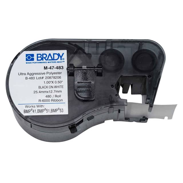 M-47-483 LABEL 0.5" H X 1" W 1=480PCS