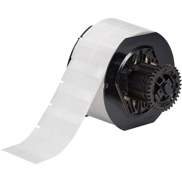 B33-116-427 LABEL 1" HX1"W CLR/WHT 1=2500PCS