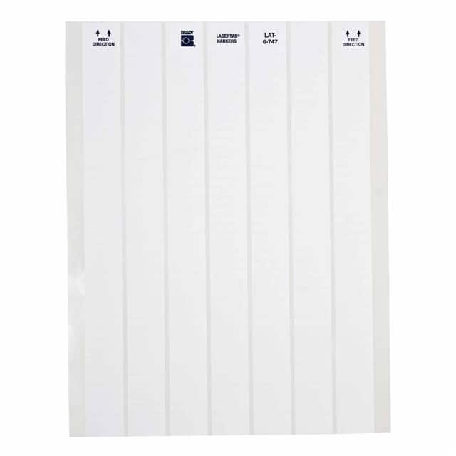 LAT-6-747-10 LABEL 0.25"H X 1"W WHITE 1=38PCS