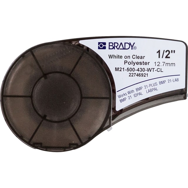 M21-500-430-WT-CL LABEL 0.5" W X 21' L CLEAR