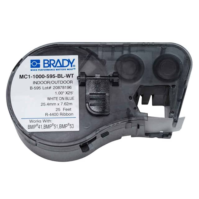 MC1-1000-595-BL-WT LABEL 1" W X 25' L BLUE