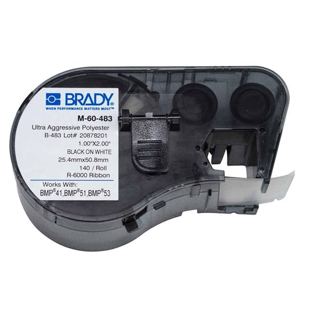 M-60-483 LABEL 1" H X 2" W 1=140PCS