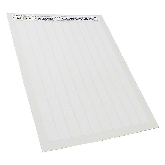 TAG11L-789 WHITE POLYESTER .65X.20"
