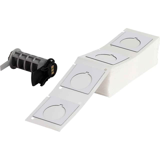 PTLEP-169-593 LABEL 1.8"H X 1.8"W WHT 1=100PCS