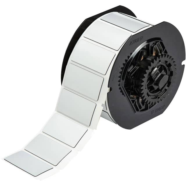 B30EP-173-593-SL LABEL 1" H X 2"W SILVER 1=300PCS