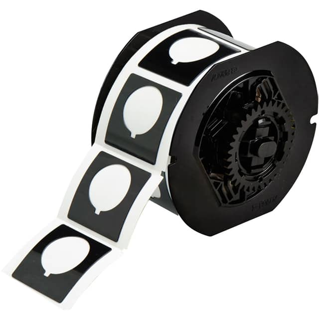 B30EP-169-593-BK LABEL 1.8"H X 1.8"W BLK 1=190PCS