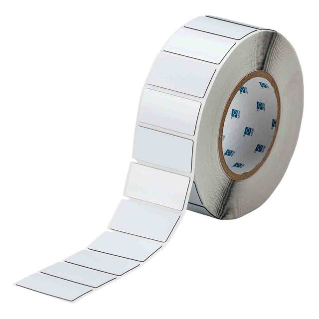 THTEP-173-593-.5 LABEL 1" H X 2"W WHITE 1=500PCS