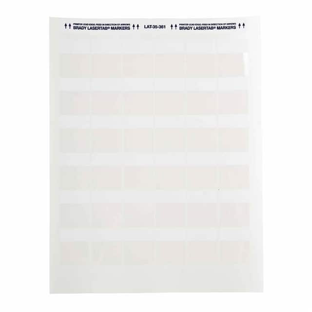 LAT-35-361-2.5 LABEL 1.5"HX1.2"W CLR/WH 1=69PCS