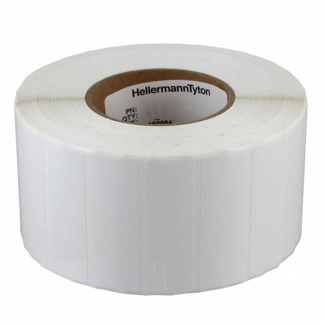 TAG75T1-822 WHITE POLYESTER 2" X .625"