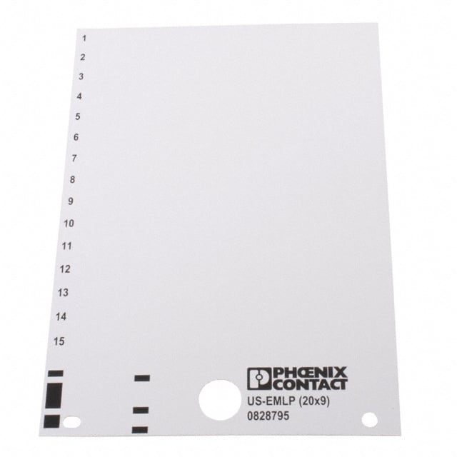 0828795 LABEL ID/RATINGS 0.79"X0.35" WHT