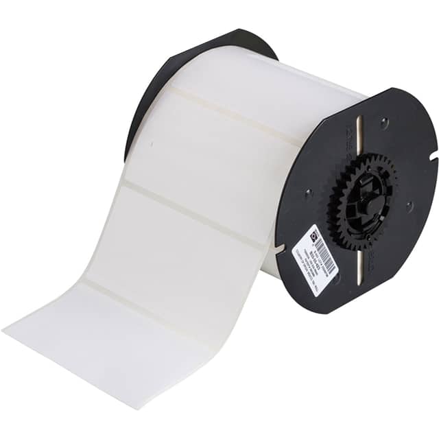 B33-55-423 LABEL 2" H X 4"W WHITE 1=750PCS