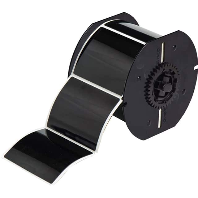 B30EP-177-593-BK LABEL 2.5"H X 3"W BLACK 1=125PCS