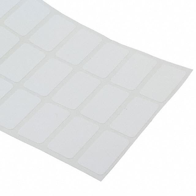 TAG15T3-822 WHITE POLYESTER 1X.5"