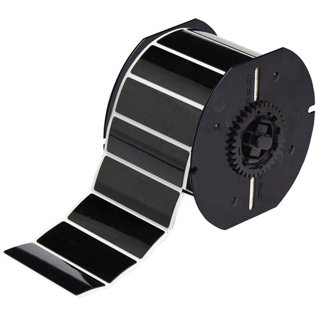 B30EP-176-593-BK LABEL 1" H X 3" W BLACK 1=300PCS