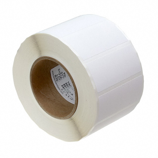 TAG28T4-250 WHITE CLOTH .8" X 1.428"