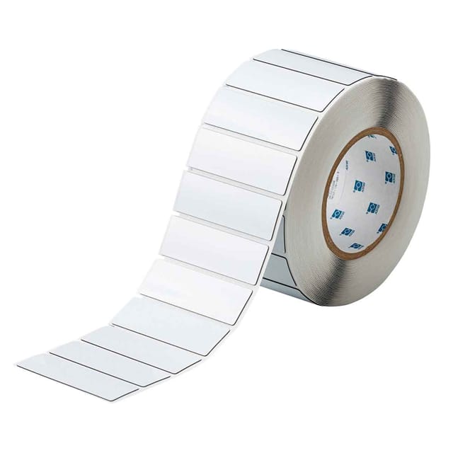 THTEP-176-593-.5 LABEL 1" H X 3"W WHITE 1=500PCS