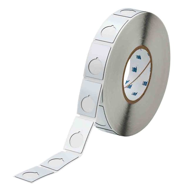 THTEP-168-593-.5 LABEL 1.9"H X 1.2"W WHT 1=500PCS