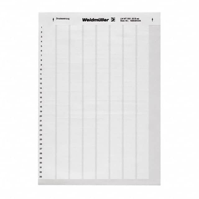 1724141044 LABEL ID/RATINGS 0.59"X0.18" WHT