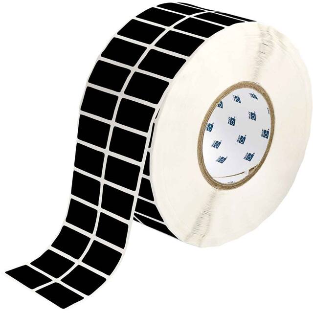 THT-6-8591-10-BK LABEL, 0.75 IN H X 1.5 IN W