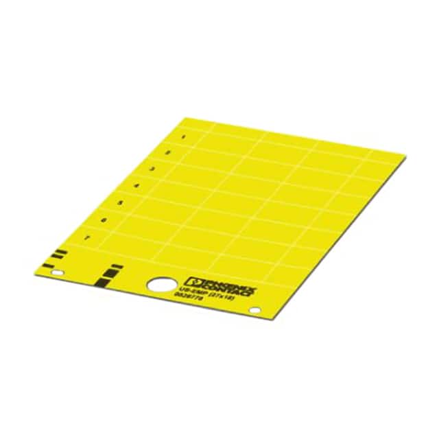 0828850 LABEL CARD YELLOW