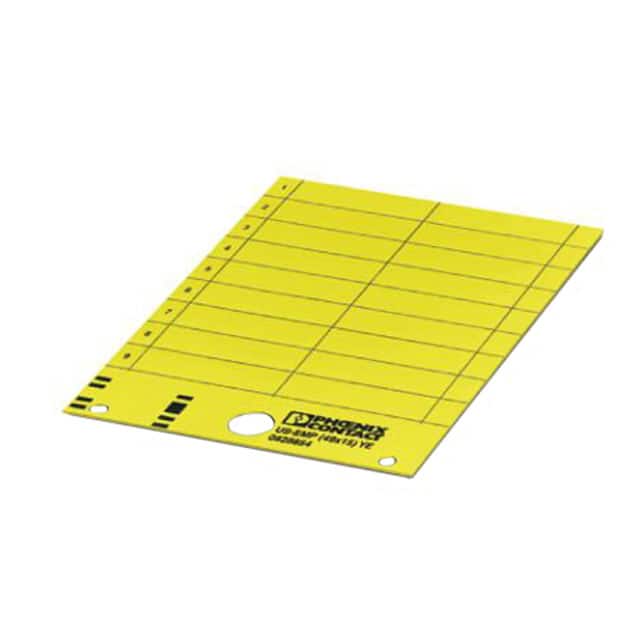 0828854 LABEL CARD YELLOW