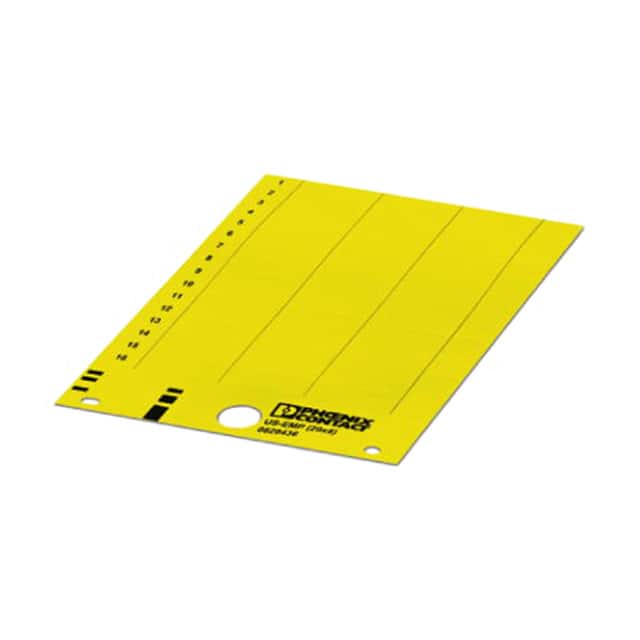 0829440 LABEL CARD YELLOW